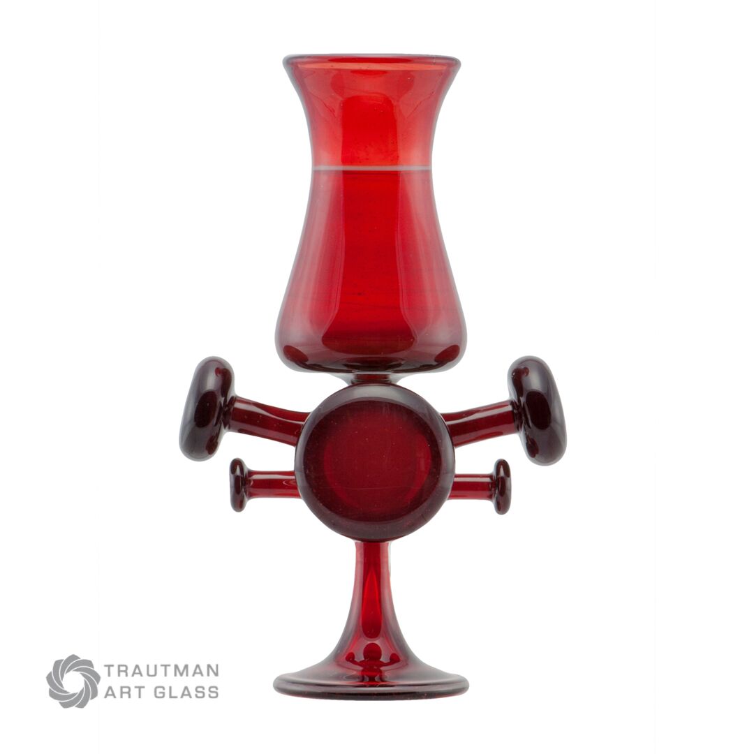 Trautman Art Glass Red Elvis 4oz