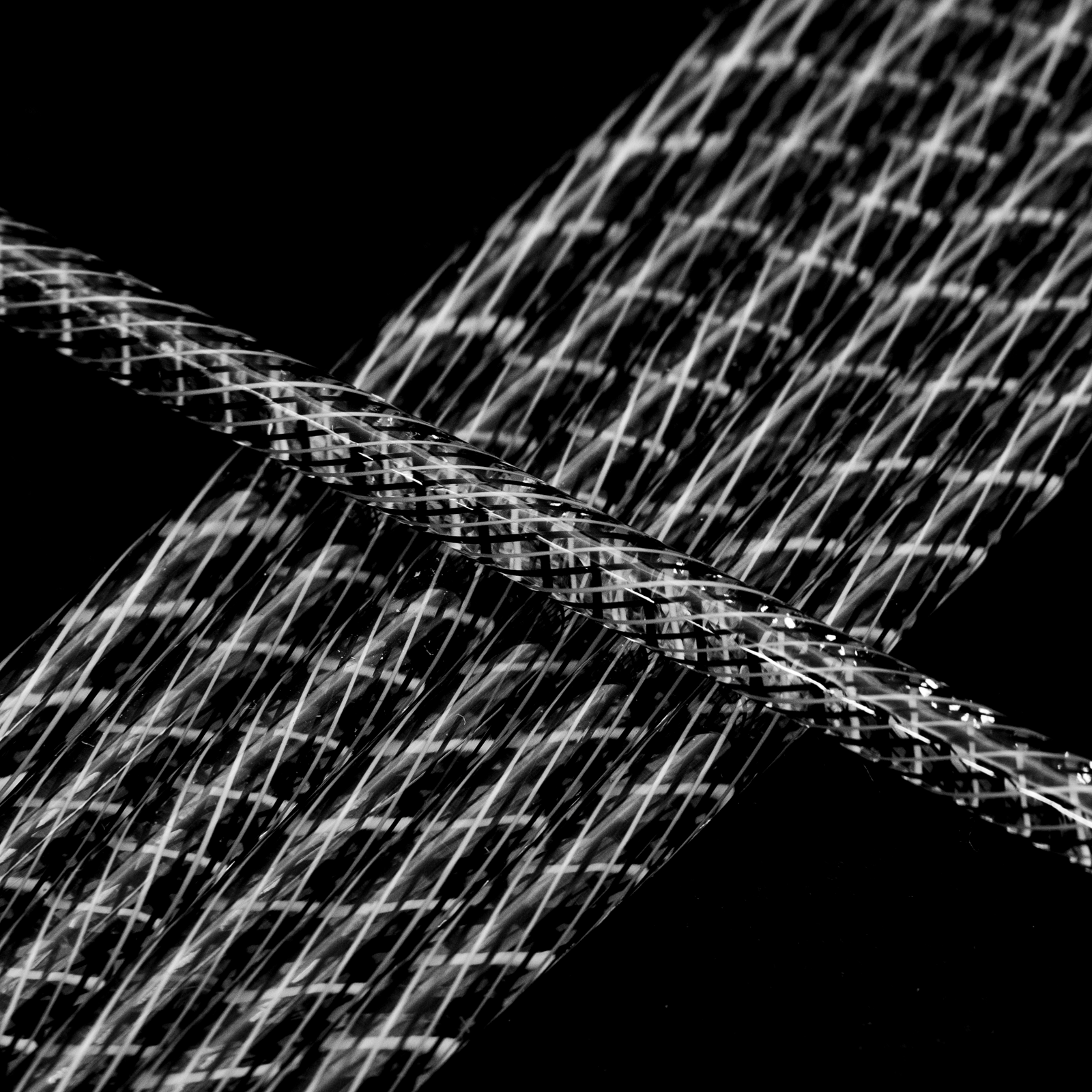 Effetre Black and White Reticello