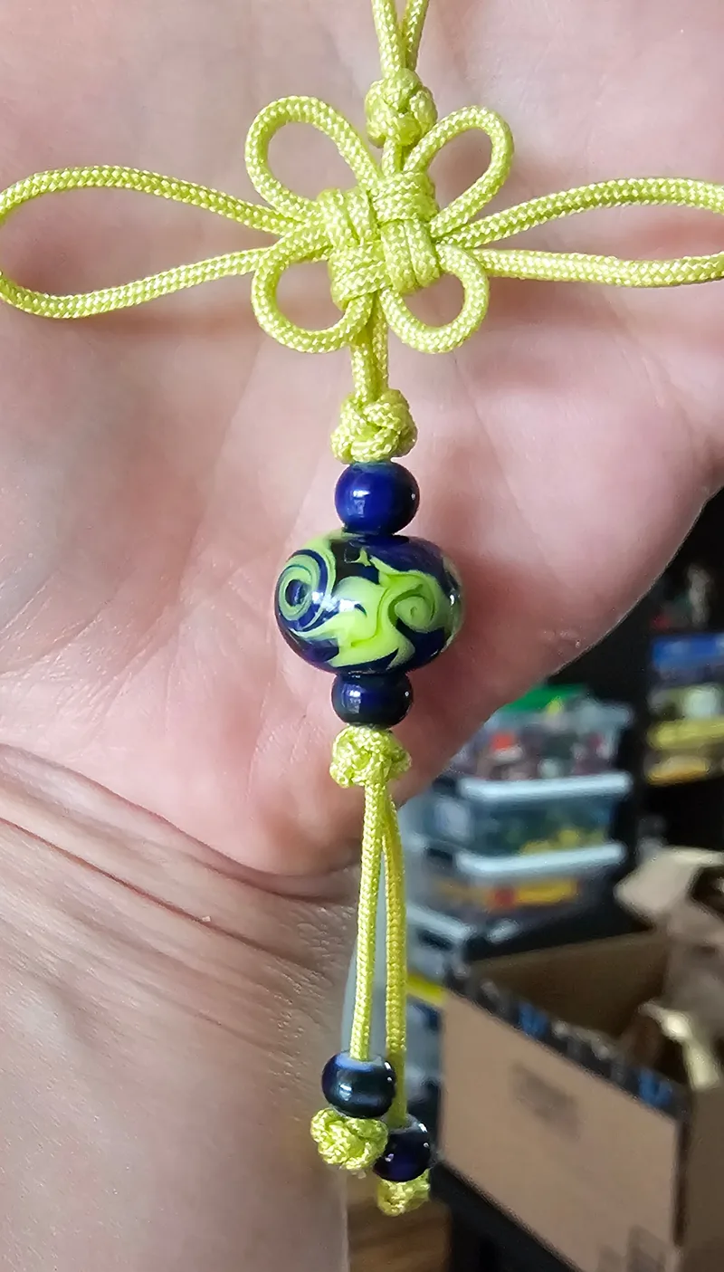 Green blue luck charm