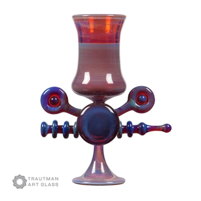 Trautman Art Glass Mai Tai Pink 2Q