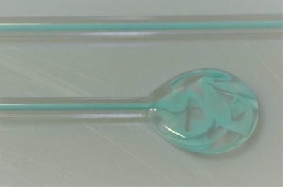 Effetre Light Turquoise/Crystal